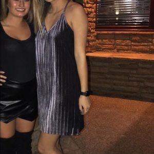 Metallic Purple Dress